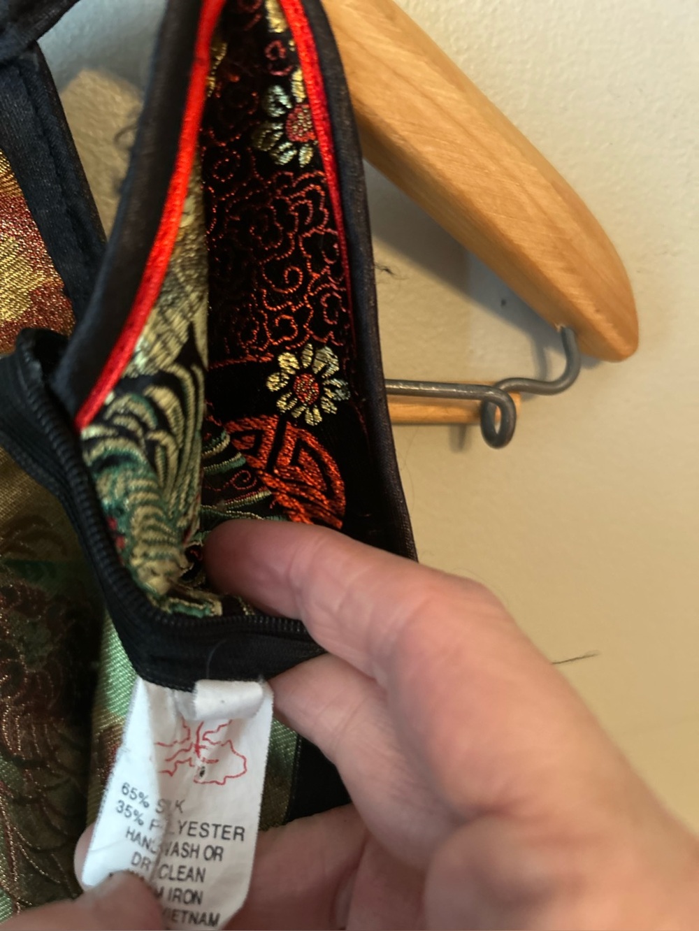 Silk blend Asian style top - Picture 11 of 13